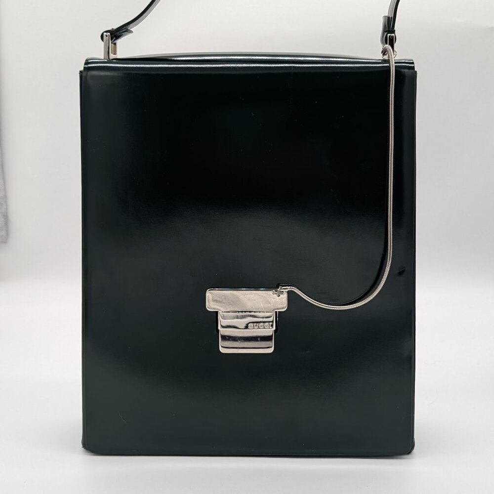 Gucci Spazzolato flap bag